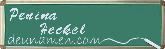 Penina Heckel Visitenkarte